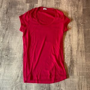 Splendid hot pink round neck top like new large